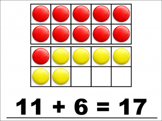 Math Clip Art--Number Models--Ten Frame--Modeling Sums within Twenty, Image 16