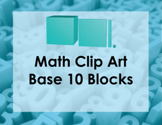 Math Clip Art--Base Ten Blocks, Image 1
