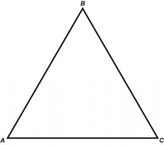 Math Clip Art--Triangles--Equilateral Triangle