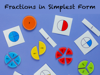 Math Clip Art--Fraction Concepts--Fractions in Simplest Form, Image 1