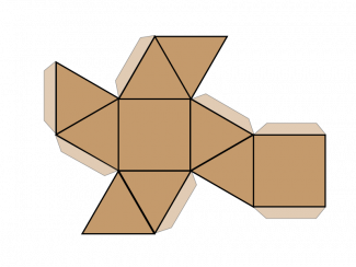 Math Clip Art--Net for an Antiprism