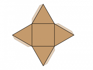 Math Clip Art--Net for a Pyramid