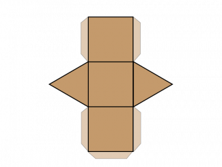 Math Clip Art--Net for a Triangular Prism
