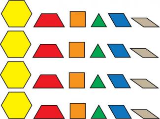 Math Clip Art--Pattern Blocks