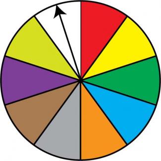 Math Clip Art: Spinner, 10 Sections--Result 10