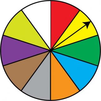 Math Clip Art: Spinner, 10 Sections--Result 2