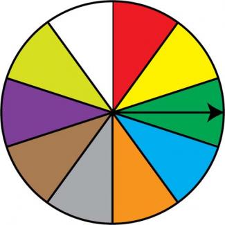 Math Clip Art: Spinner, 10 Sections--Result 3