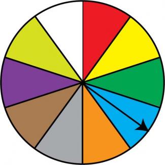 Math Clip Art: Spinner, 10 Sections--Result 4