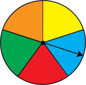 Math Clip Art: Spinner, 5 Sections--Result 5