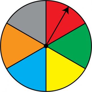 Math Clip Art: Spinner, 6 Sections--Result 1