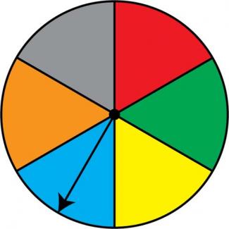 Math Clip Art: Spinner, 6 Sections--Result 4