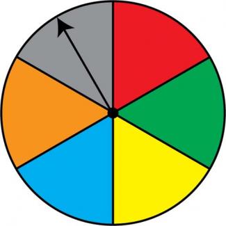 Math Clip Art: Spinner, 6 Sections--Result 6