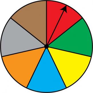 Math Clip Art: Spinner, 7 Sections--Result 1