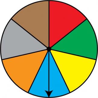Math Clip Art: Spinner, 7 Sections--Result 4