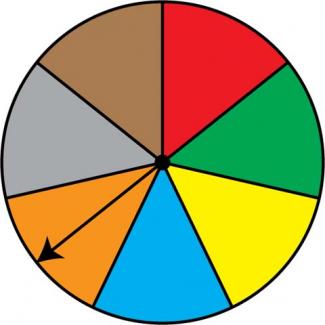 Math Clip Art: Spinner, 7 Sections--Result 5