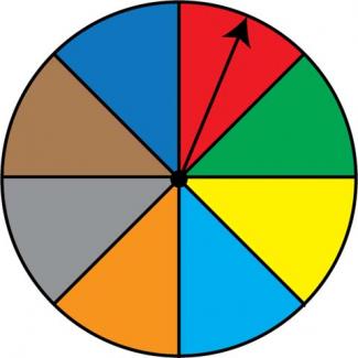 Math Clip Art: Spinner, 8 Sections--Result 1