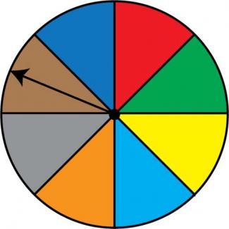 Math Clip Art: Spinner, 8 Sections--Result 7