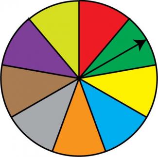 Math Clip Art: Spinner, 9 Sections--Result 2
