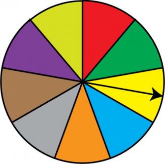 Math Clip Art: Spinner, 9 Sections--Result 3