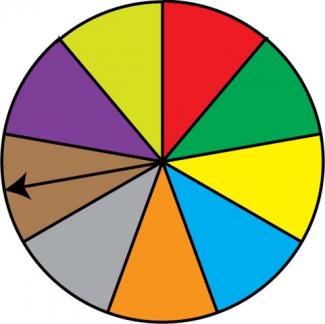 Math Clip Art: Spinner, 9 Sections--Result 7