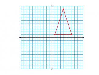 Math Clip Art--Triangles--Triangle in Quadrant 1