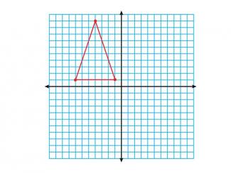 Math Clip Art--Geometry Concepts--Coordinate Geometry--Triangle in Q2