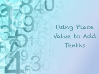 Math Clip Art--Adding Decimals to the Tenths Place, Image 01