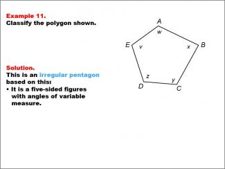 Math Example--Polygons--Polygon Classification: Example 11