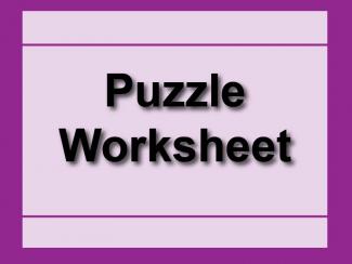 Worksheet: Sudoku Puzzle 01--Medium Level
