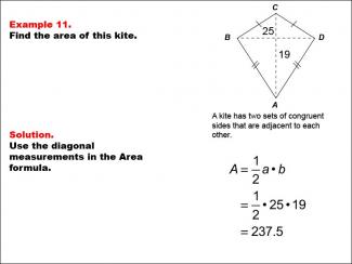Math Example--Area and Perimeter--Quadrilaterals: Example 11