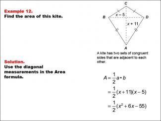 Math Example--Area and Perimeter--Quadrilaterals: Example 12