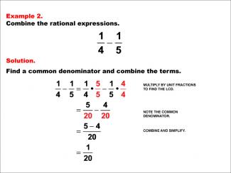 Math Example--Rational Concepts--Rational Expressions: Example 2