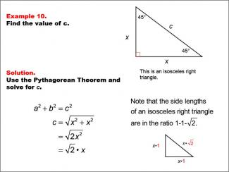 Math Example--Right Triangles-- Example 10