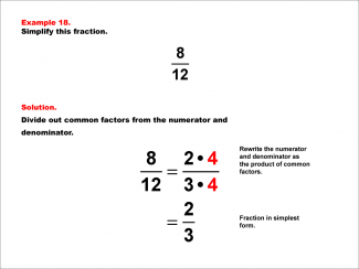 Math Example--Fraction Properties--Simplifying Fractions--Example 18