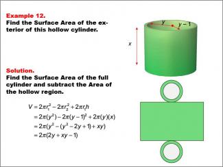 Math Example--Area and Perimeter--Surface Area: Example 12