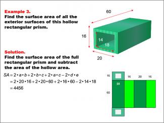Math Example--Area and Perimeter--Surface Area: Example 3