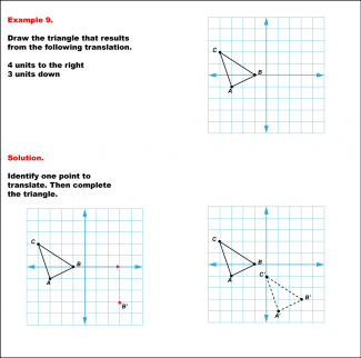 Math Example--Geometric Transformation--Translating Triangles--Example 9
