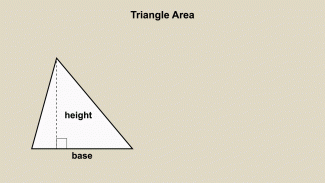 Animated Math Clip Art--Triangles--Triangle Area 1