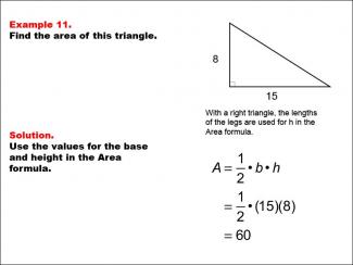Math Example--Area and Perimeter--Triangles: Example 11