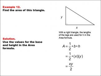 Math Example--Area and Perimeter--Triangles: Example 12