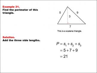 Math Example--Area and Perimeter--Triangles: Example 21