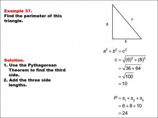 Math Example--Area and Perimeter--Triangles: Example 37