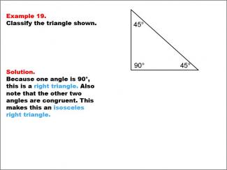 Math Example--Polygons--Triangle Classification: Example 19