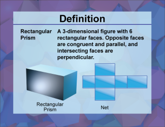 Video Definition 40--3D Geometry--Rectangular Prism--Spanish Audio