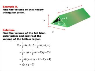 Math Example--Volume Concepts--Calculating Volume: Example 8