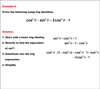 Math Example--Trig Concepts--Working with Trig Identities--Example 6