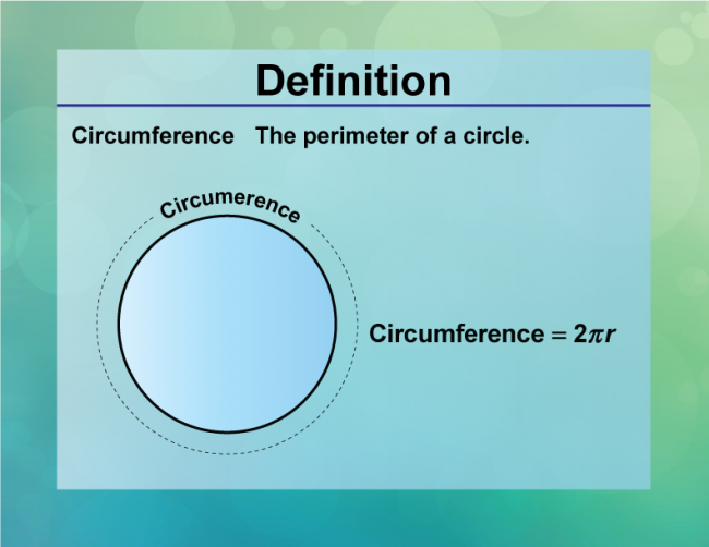 Definition--Circle Concepts--Circumference