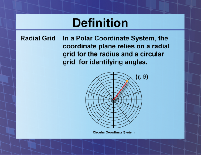 Definition--Coordinate Systems--Radial Grid