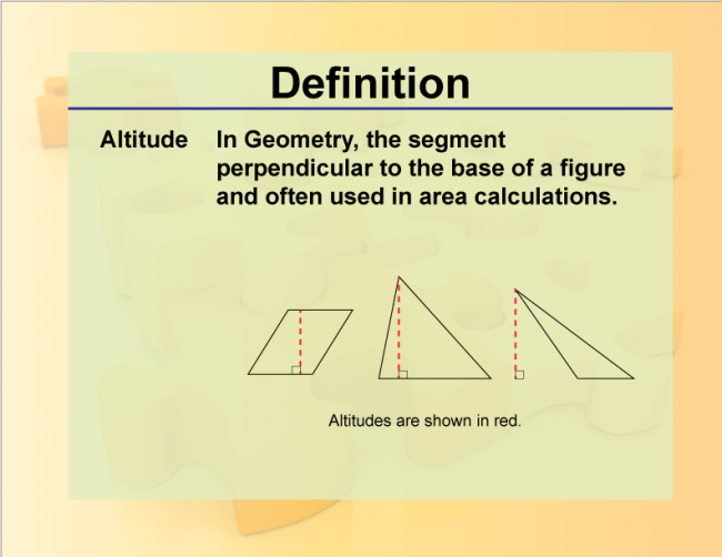 Definition--Geometry Basics--Altitude