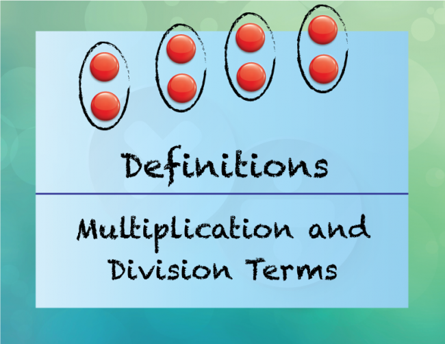 Elementary Definition--Multiplication and Division Concepts--Title